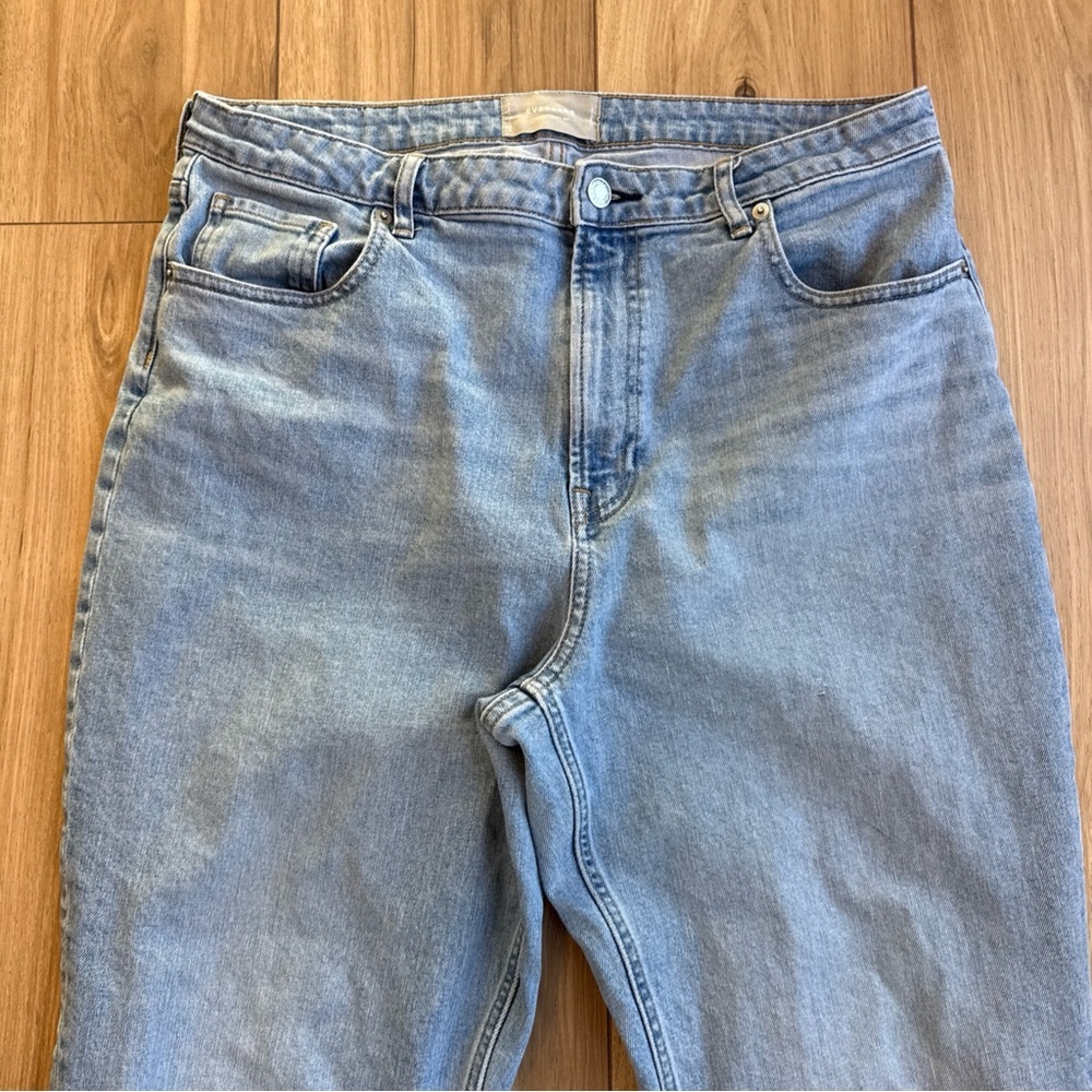 Everlane Women's Curvy Cheeky Jean Light Blue Denim Wash Size 33 Straight - Picture 2 of 10